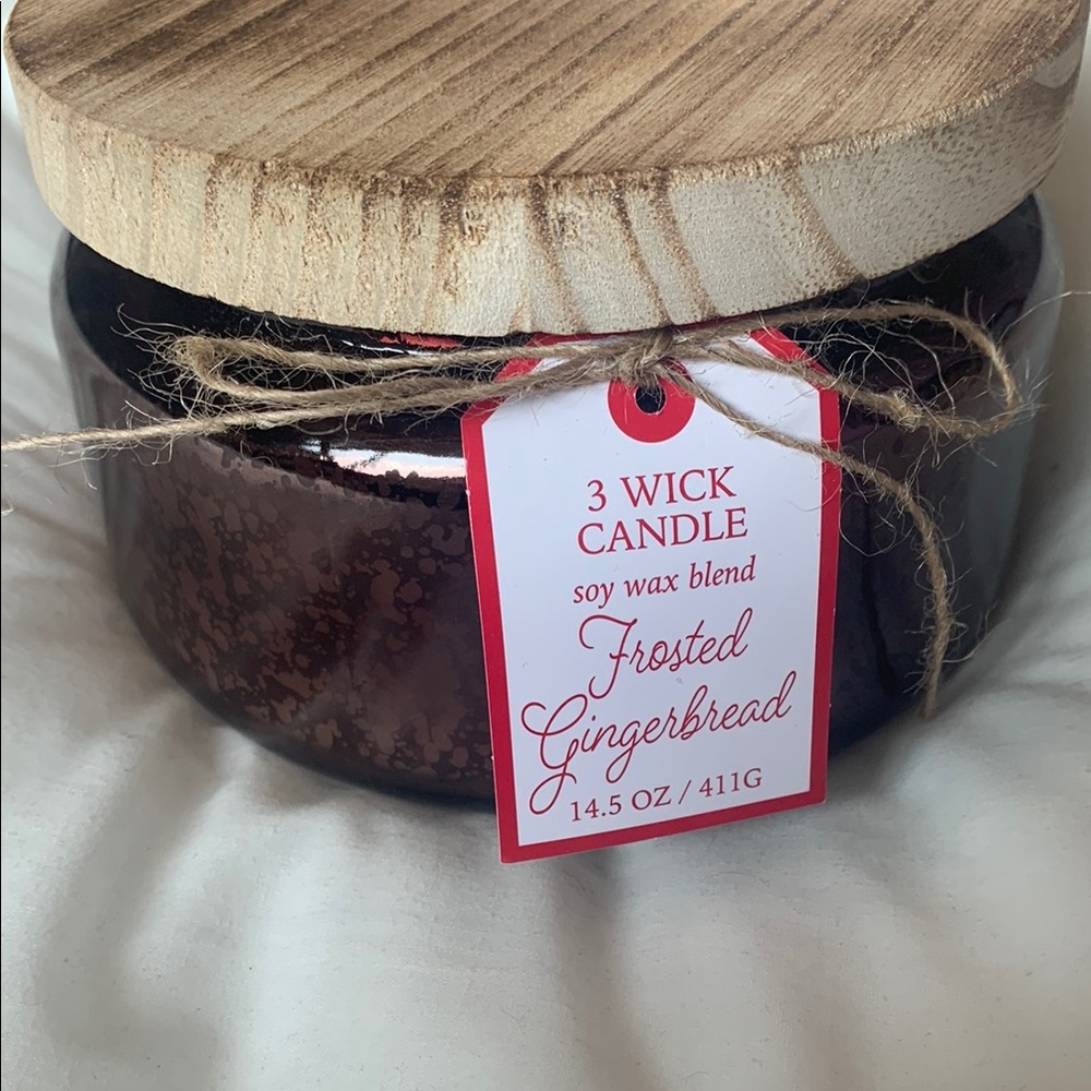 Frosted Gingerbread 3 Wick Candle
